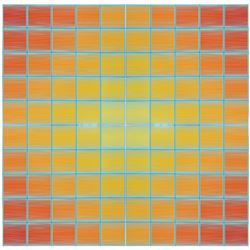 Richard Anuszkiewicz, Centum Tile A-D, Four Porcelain Panels