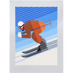 Victor Vasarely, Skier, Screenprint