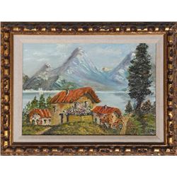 James Ross, Mountain View, Oil Painting