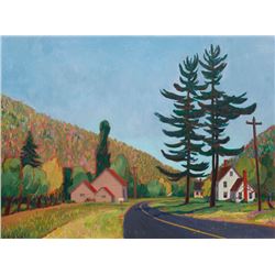 Kyohei Inukai, Upstate New York Road Summer, Oil Painting