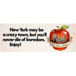 New York May Be a Crazy Town.... Enjoy! Ad, NYC Subway Poster