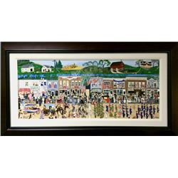 Denielle Spohn Moes, The Great Parade, Embellished Serigraph on Canvas