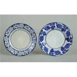 TWO DEDHAM POTTERY PLATES