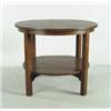Image 1 : GUSTAVE STICKLEY ROUND TWO-TIER TABLE
