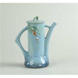 ROSEVILLE:  “WINECRAFT” COVERED CHOCOLATE POT