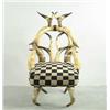 Image 1 : AMERICAN BRASS MOUNTED STEER HORN ARMCHAIR