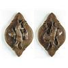 Image 1 : A PAIR OF CONTINENTAL CARVED WOOD GAME PLAQUES