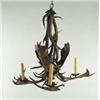 Image 1 : OUTSTANDING ANTLER FORM THREE-LIGHT CHANDELIER