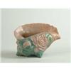 Image 1 : ROSEVILLE:  “WATER LILY” SEASHELL SHAPED VASE