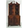 Image 1 : FINE MAHOGANY LINEN AND CHINA CLOSET