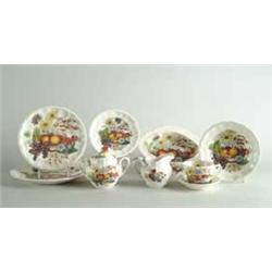 105-PIECE COPELAND SPODE DINNER SERVICE “REYNOLDS”