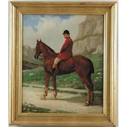 R.? DUZBRED (European, 19th Century) HORSE AND RIDER