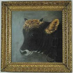 UNSIGNED (19th/20th Century) STEER HEAD