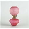 Image 1 : RED SATIN GLASS MINIATURE LAMP