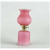 Image 1 : RED SATIN GLASS MINIATURE LAMP