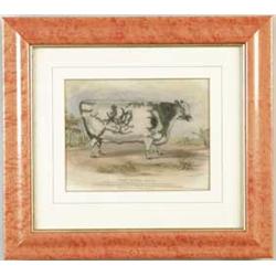 J. MOORE (Publishers, British 19th Century) PAIR OF BULL PORTRAITS
