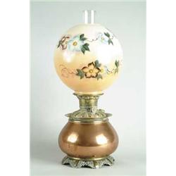 BRASS AND COPPER GONE WITH THE WIND LAMP