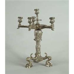 SILVER PLATED FANCY CANDELABRA