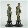 Image 1 : PAIR OF 19TH C GILT METAL FIGURES