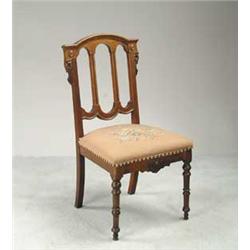REGENCY UPHOLSTERED SEAT SIDE CHAIR