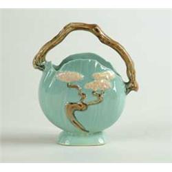 ROSEVILLE:  “MING TREE” HANDLED BASKET