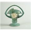 Image 1 : ROSEVILLE:  “PEONY” HANDLED BASKET VASE