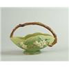 Image 1 : ROSEVILLE:  “APPLE BLOSSOM” HANDLED BASKET