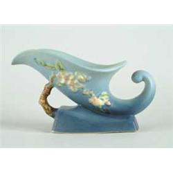 ROSEVILLE:  “APPLE BLOSSOM” CORNUCOPIA VASE