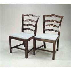 PAIR OF CHIPPENDALE STYLE SIDE CHAIRS BY PAINE FURNITURE CO