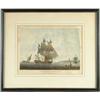 Image 1 : R. POLLARD (Publisher, British, 18th Century) A SPANISH FRIGATE AND ALGERINE GALLEY