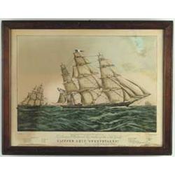 N. CURRIER (Publisher, 19th Century) CLIPPER SHIP “SWEEPSTAKES”