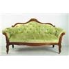 Image 1 : GRAPE CARVED WALNUT VICTORIAN SOFA