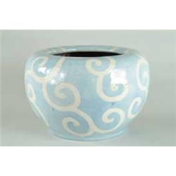 ORIENTAL BLUE AND WHITE ART NOUVEAU STYLE JARDINIÈRE