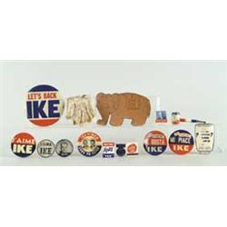 POLITICAL LOT OF IKE RELATED ITEMS