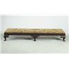 Image 1 : QUEEN ANNE STYLE NEEDLEPOINT TOP FIREPLACE BENCH