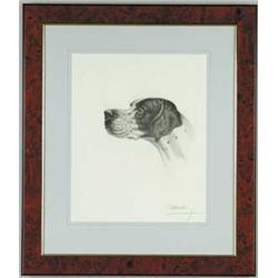 LEON DANCHIN (1887-1939) PROFILE OF A POINTER