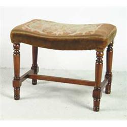 TAPESTRY UPHOLSTERED VANITY STOOL
