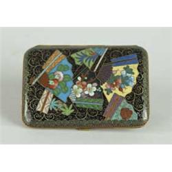 CLOISONNÉ CIGARETTE/CARD BOX