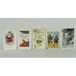 SMALL LOT OF POSTCARD ALBUM AND LOOSE POSTCARDS