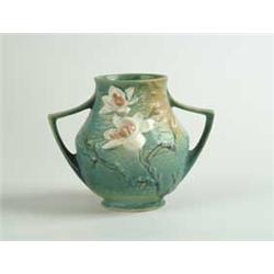 ROSEVILLE:  MAGNOLIA HANDLED VASE