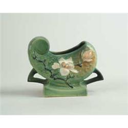 ROSEVILLE:  MAGNOLIA HANDLED VASE