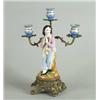 Image 1 : PORCELAIN AND ORMOLU FIGURAL CANDELABRA