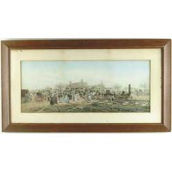 EDWARD LAMSON HENRY (American, 1841-1919) COACH AND TRAIN RIDE