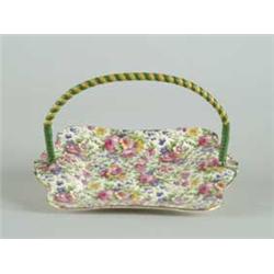 CHINTZ HANDLED TRAY “SUMMERTIME” BY ROYAL WINTON