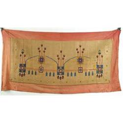 NEEDLEWORK TAPESTRY TABLE OR BENCH COVER