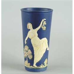 WELLER BLUE WARE TALL VASE