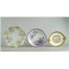 Image 1 : THREE HAND PAINTED FANCY PLATES