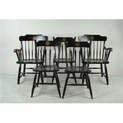 GROUP OF FIVE COLLEGE ALUMNI CHAIRS