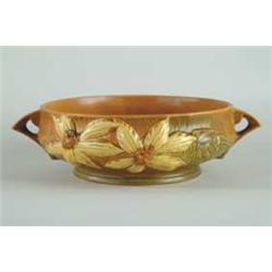 ROSEVILLE:  “CLEMATIS” TWO HANDLED BOWL