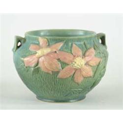 ROSEVILLE:  “CLEMATIS” BOWL SHAPED VASE